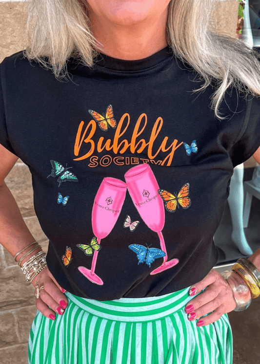 Bubbly Society Tee - Pink