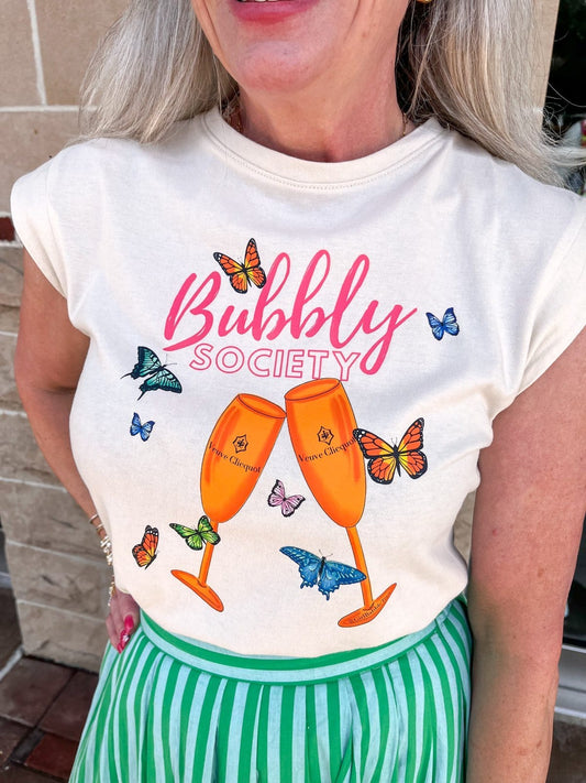 Bubbly Society Tee - Orange