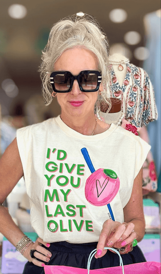 Last Pink Olive Tee