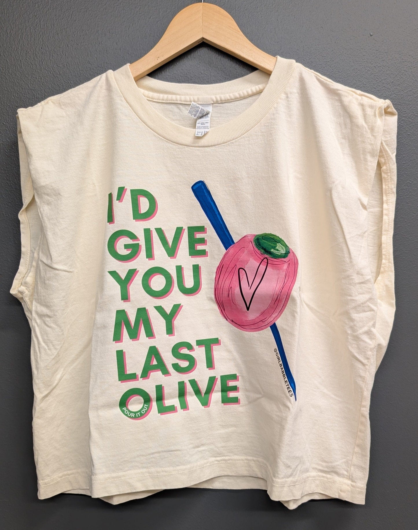 Last Pink Olive Tee