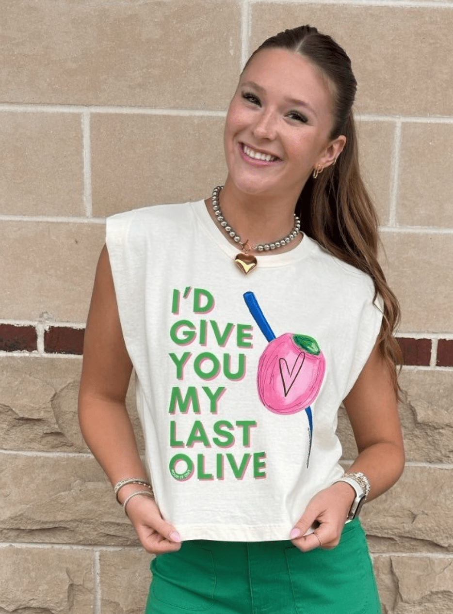 Last Pink Olive Tee